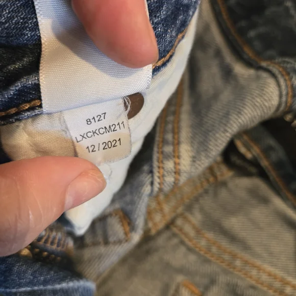 Aeropostale Blue Distressed Jean Shorts - Picture 7 of 7